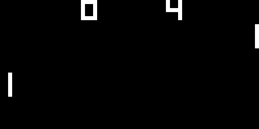 chipbox screenshot, showing pong game